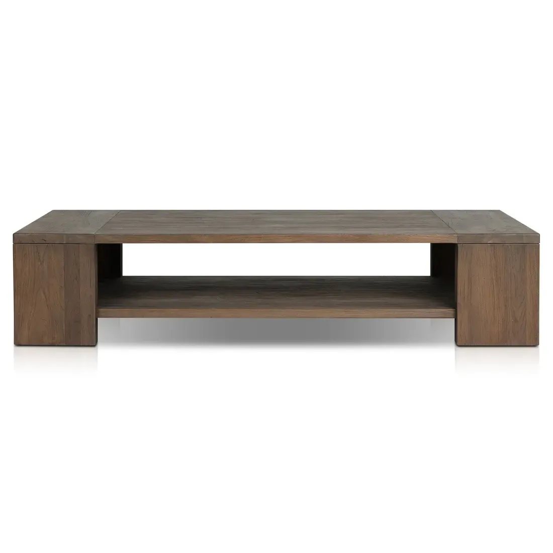 Benaiah Rectangular Outdoor Coffee Table - Brown, Teak