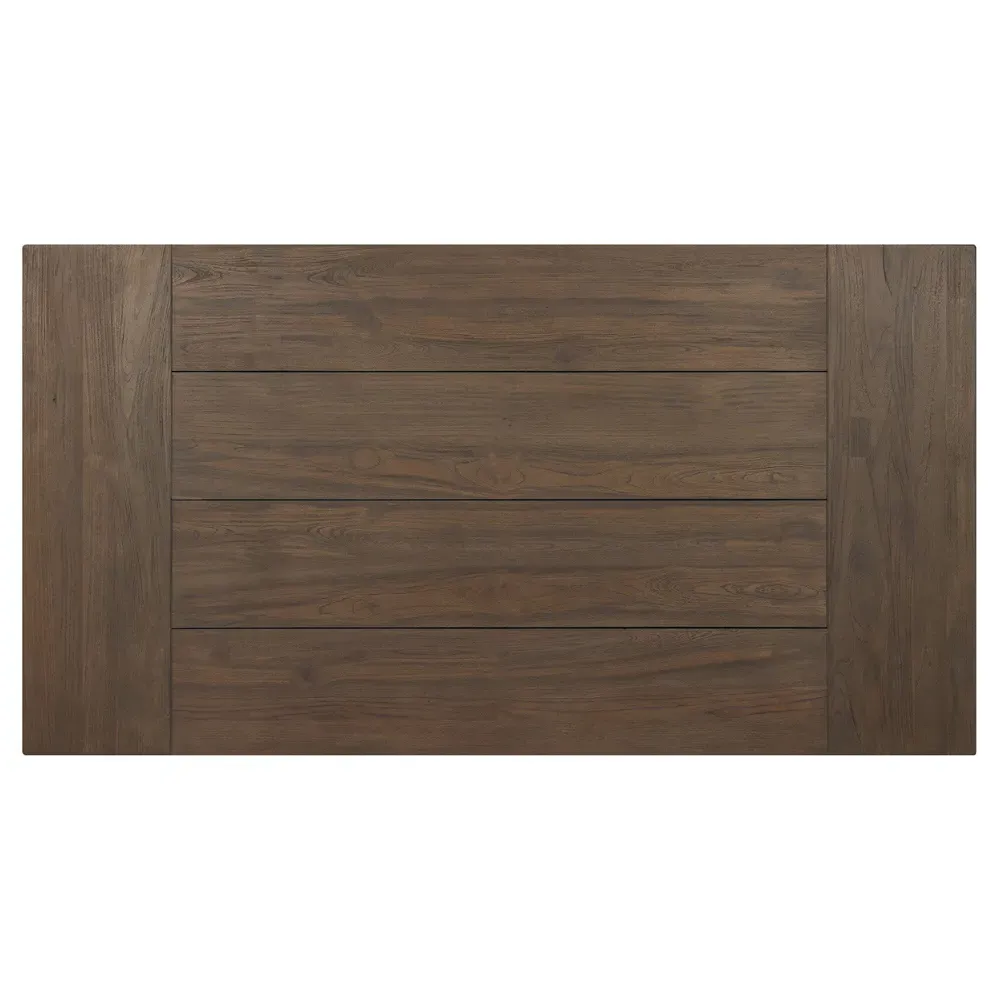 Benaiah Rectangular Outdoor Coffee Table - Brown, Teak