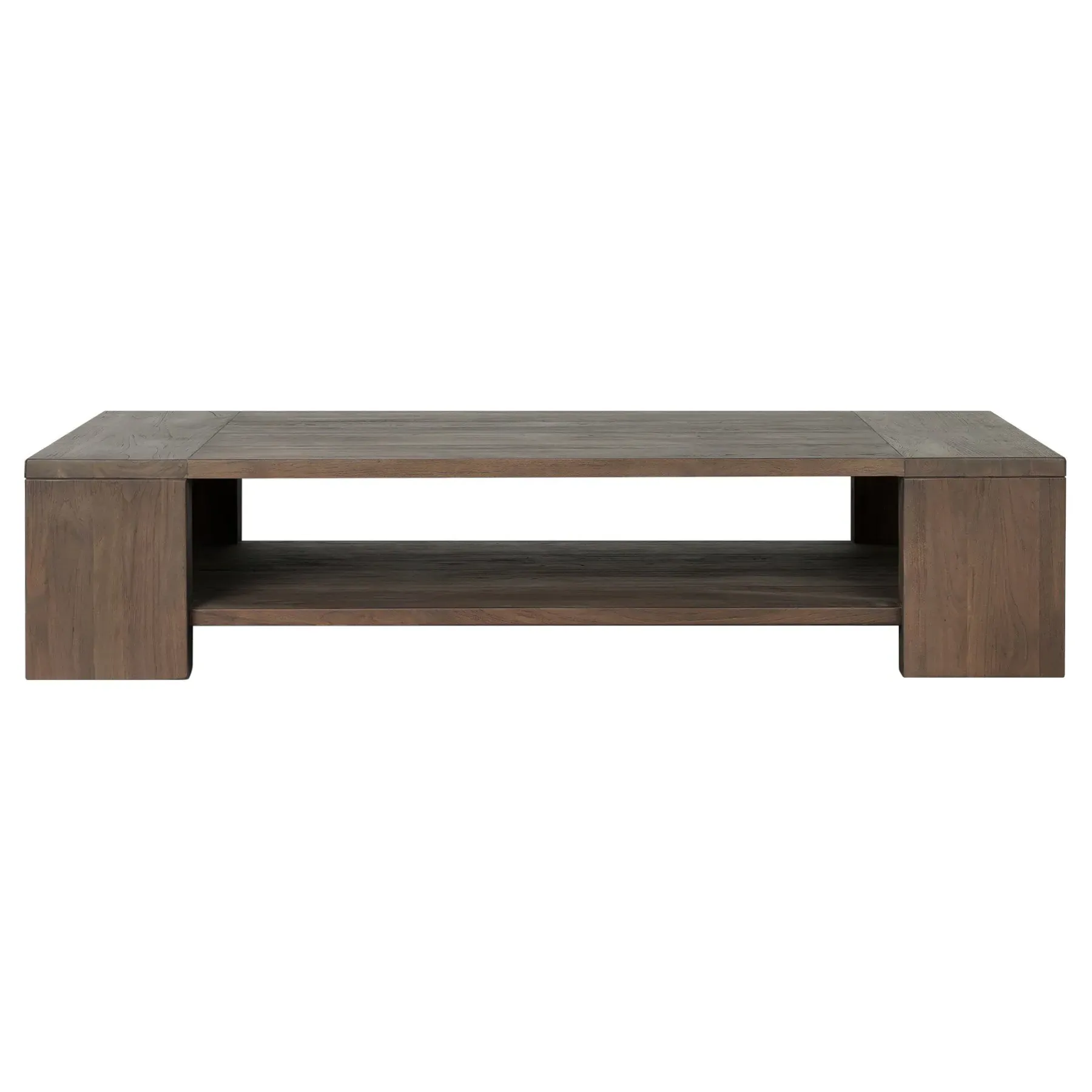 Benaiah Rectangular Outdoor Coffee Table - Brown, Teak