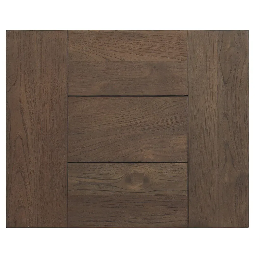 Benaiah Rectangular Outdoor End Table - Brown, Teak