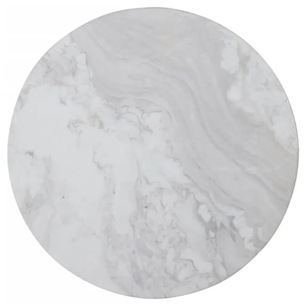 Benedict Round Dining Table - White, Oak