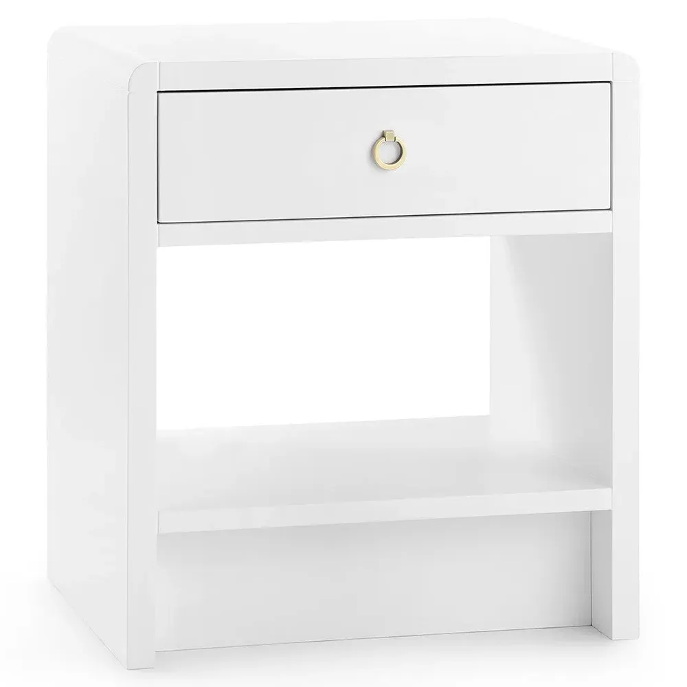 Benjamin Coastal Beach Nightstand - White