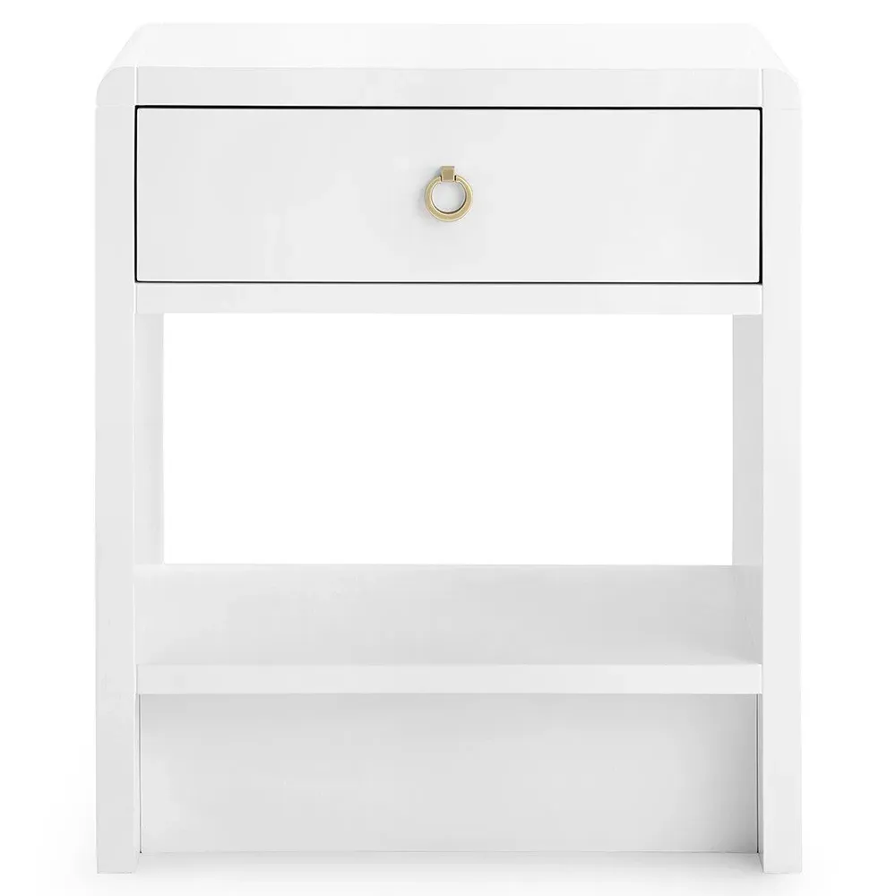 Benjamin Coastal Beach Nightstand - White image