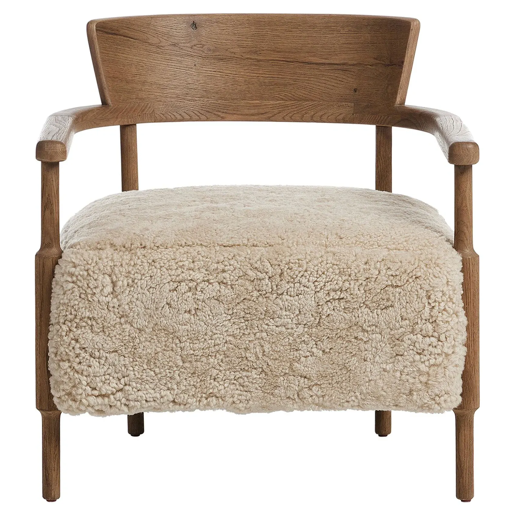 Bennett Armchair - Beige, Shearling