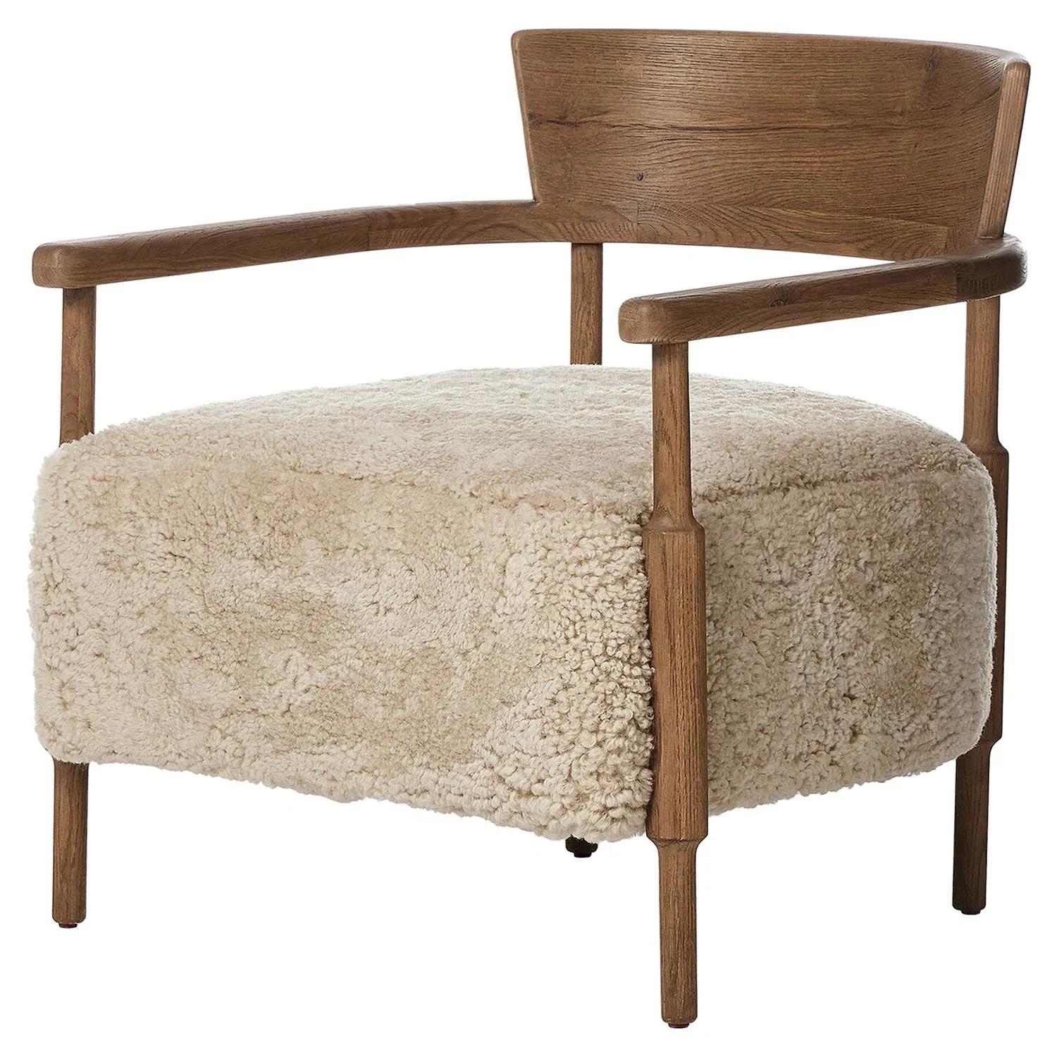 Bennett Armchair - Beige, Shearling image