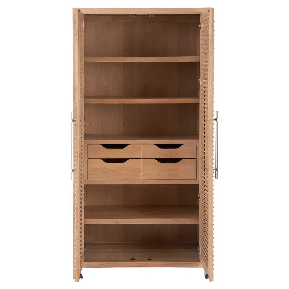Bennett Armoire - Brown, Oak
