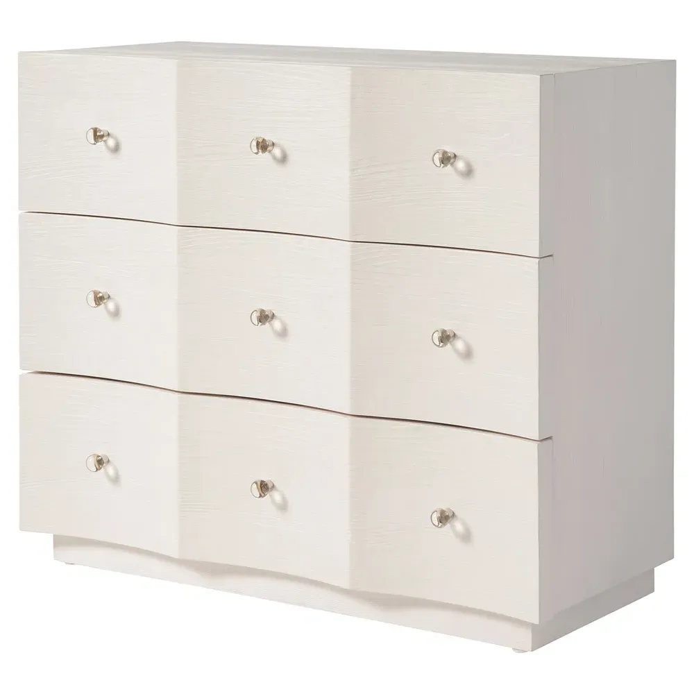 Bennett Bachelor Chest - White, Oak