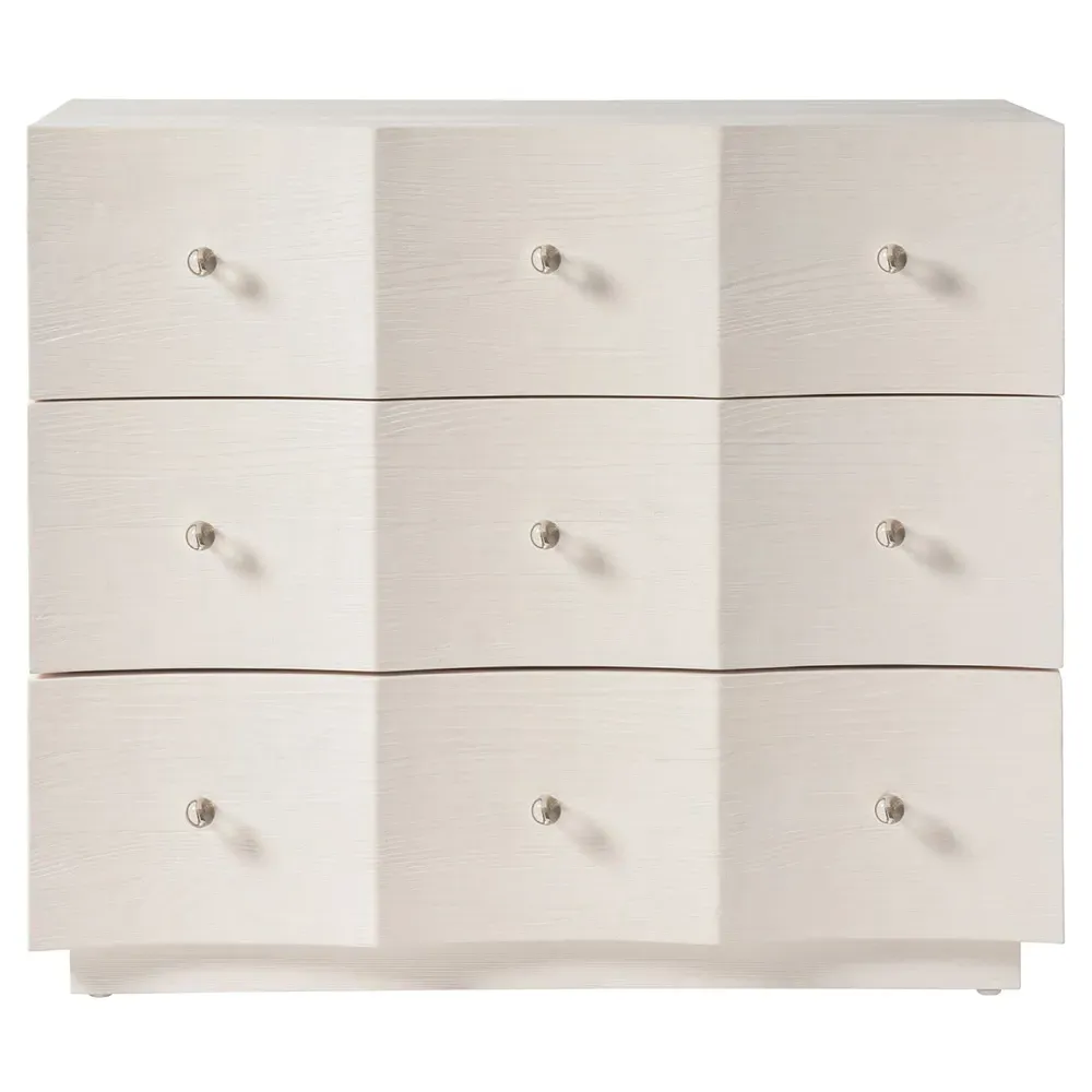 Bennett Bachelor Chest - White, Oak