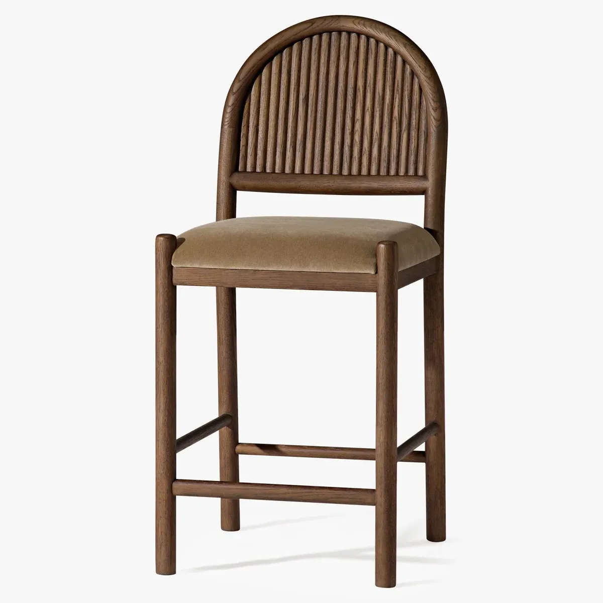 Bennett Counter Stool - Brown, Dark Oak