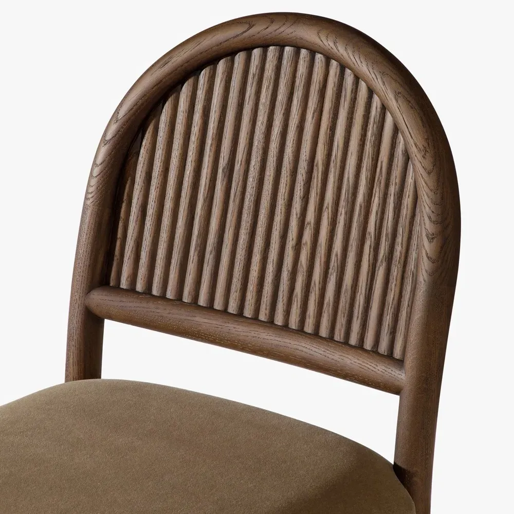 Bennett Counter Stool - Brown, Dark Oak