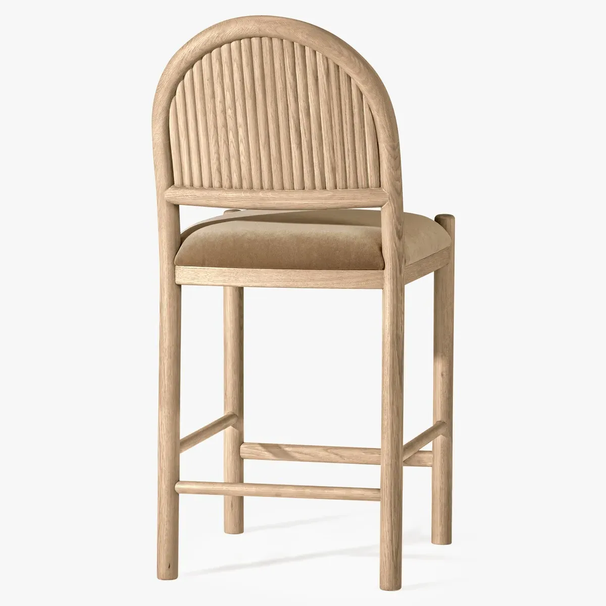 Bennett Counter Stool - Brown, Light Oak