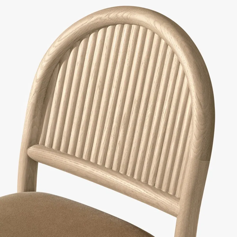 Bennett Counter Stool - Brown, Light Oak