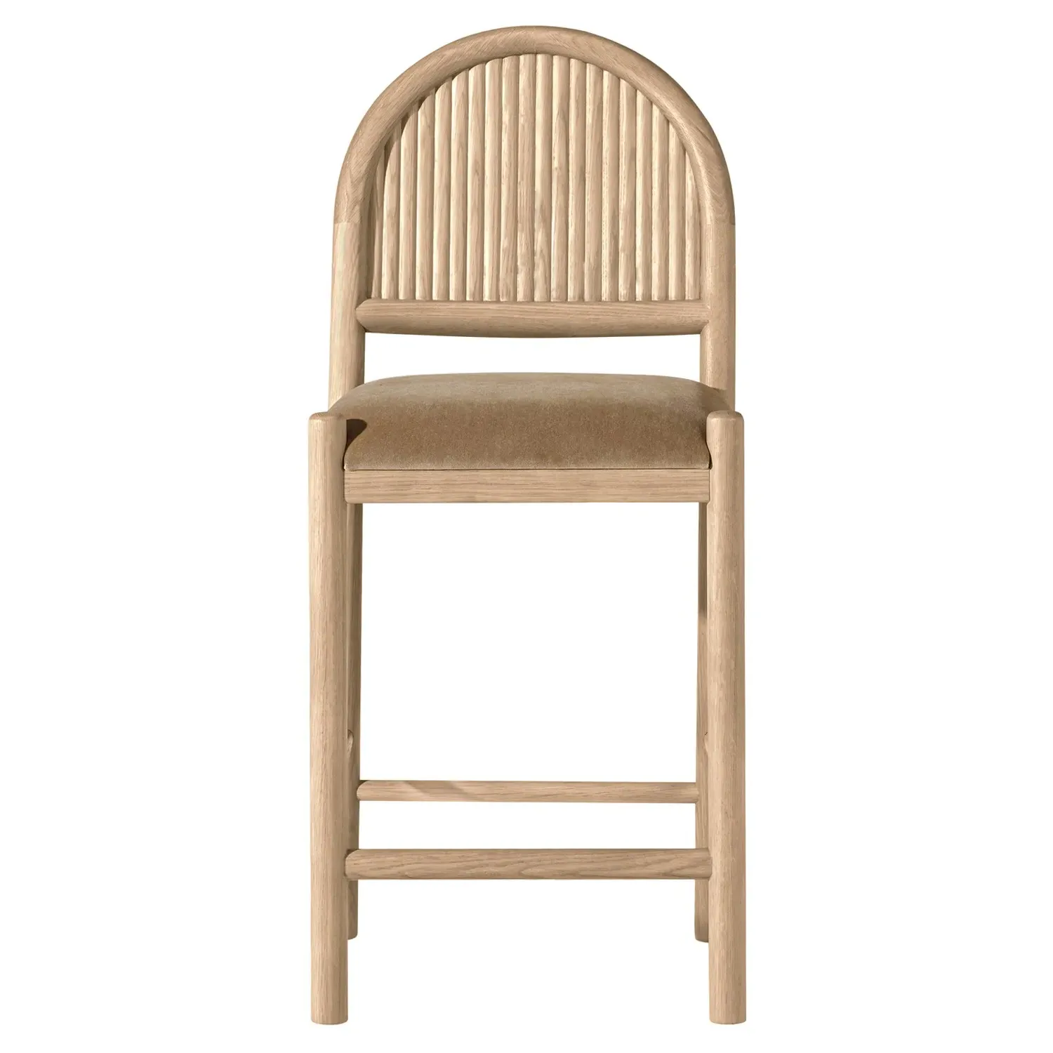 Bennett Counter Stool - Brown, Light Oak
