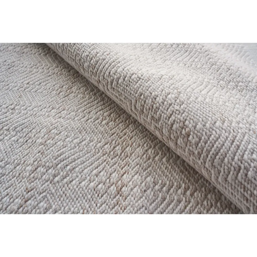 Bennett Diamond Patterned Indoor Outdoor Rug - Beige, PET