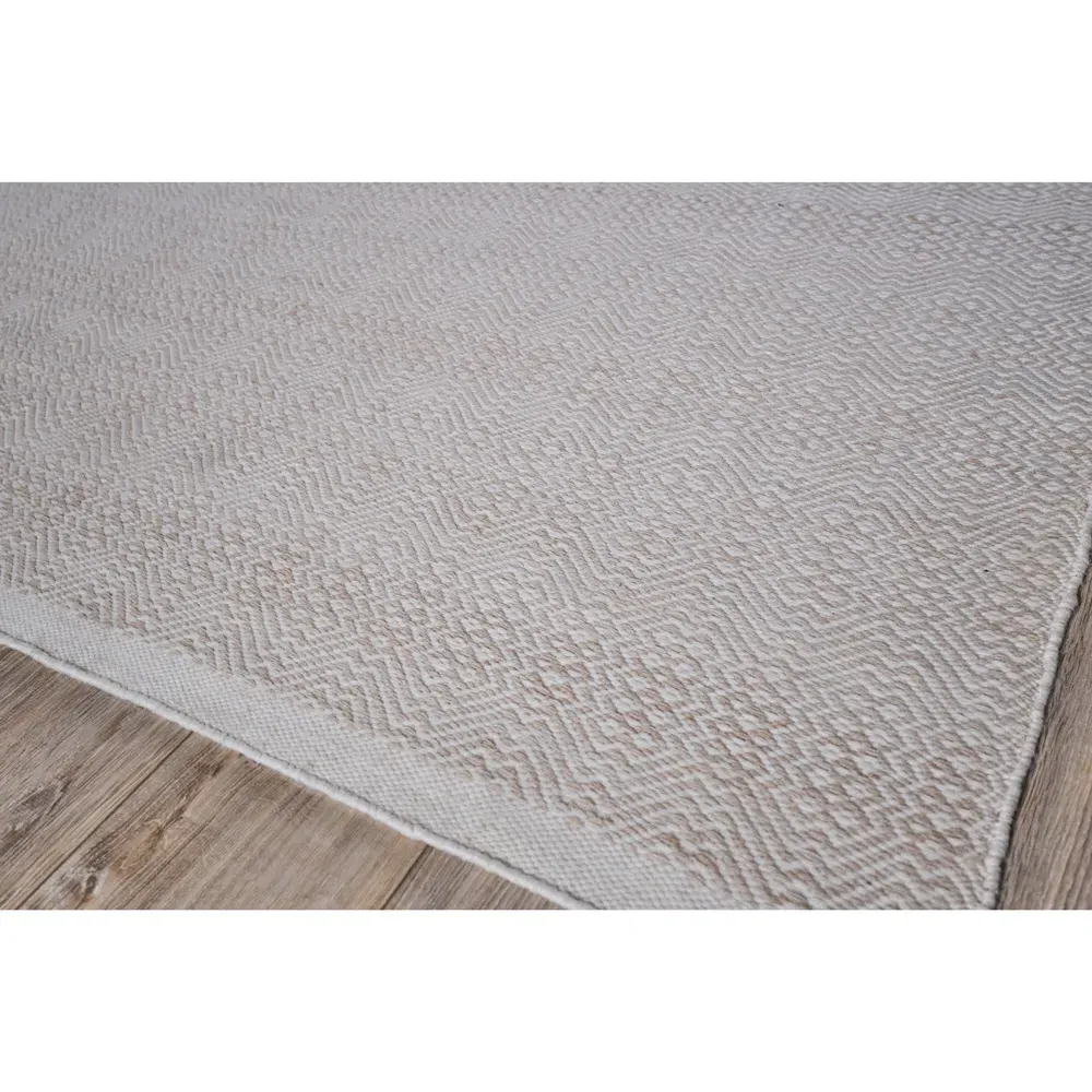 Bennett Diamond Patterned Indoor Outdoor Rug - Beige, PET