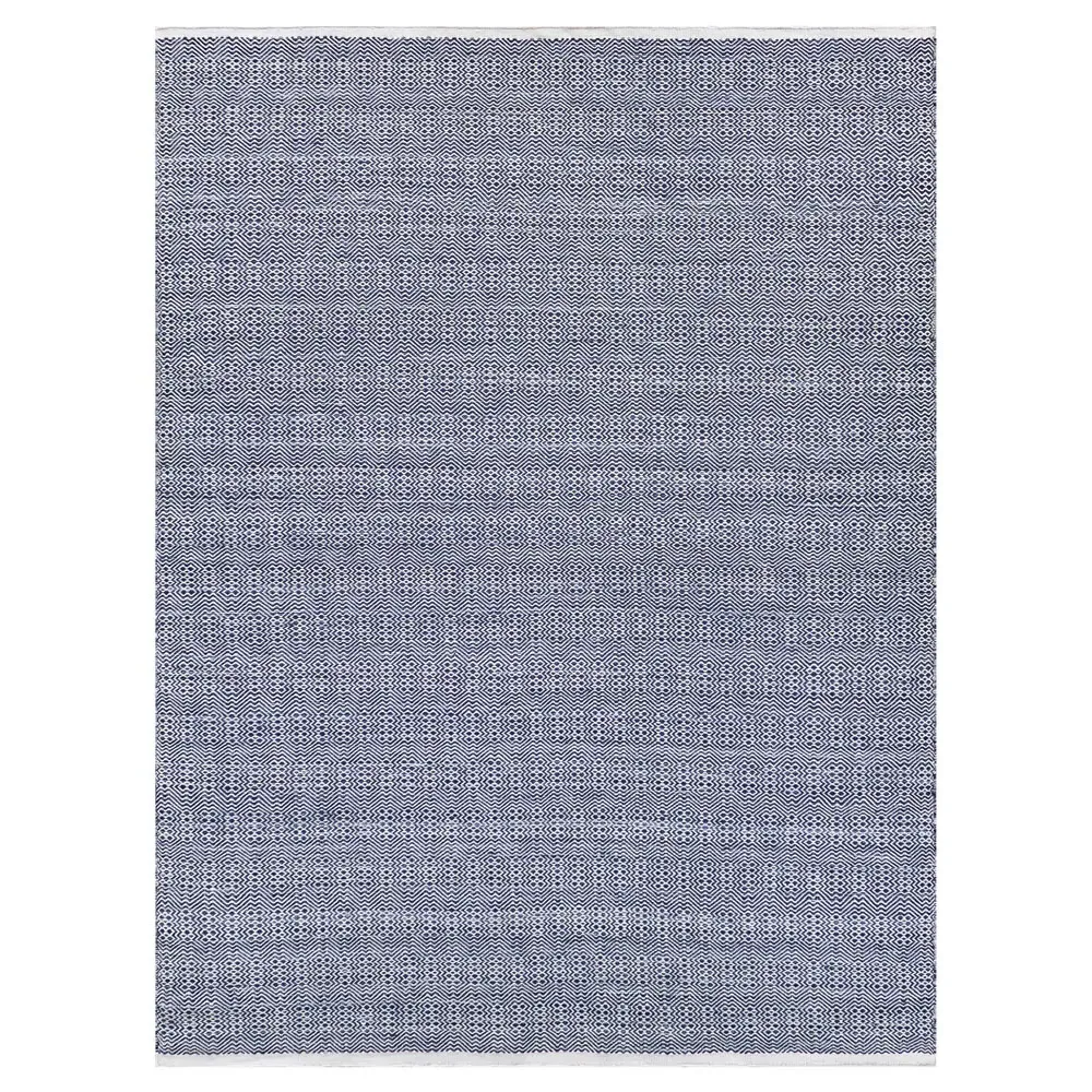 Bennett Diamond Patterned Indoor Outdoor Rug - Blue, PET