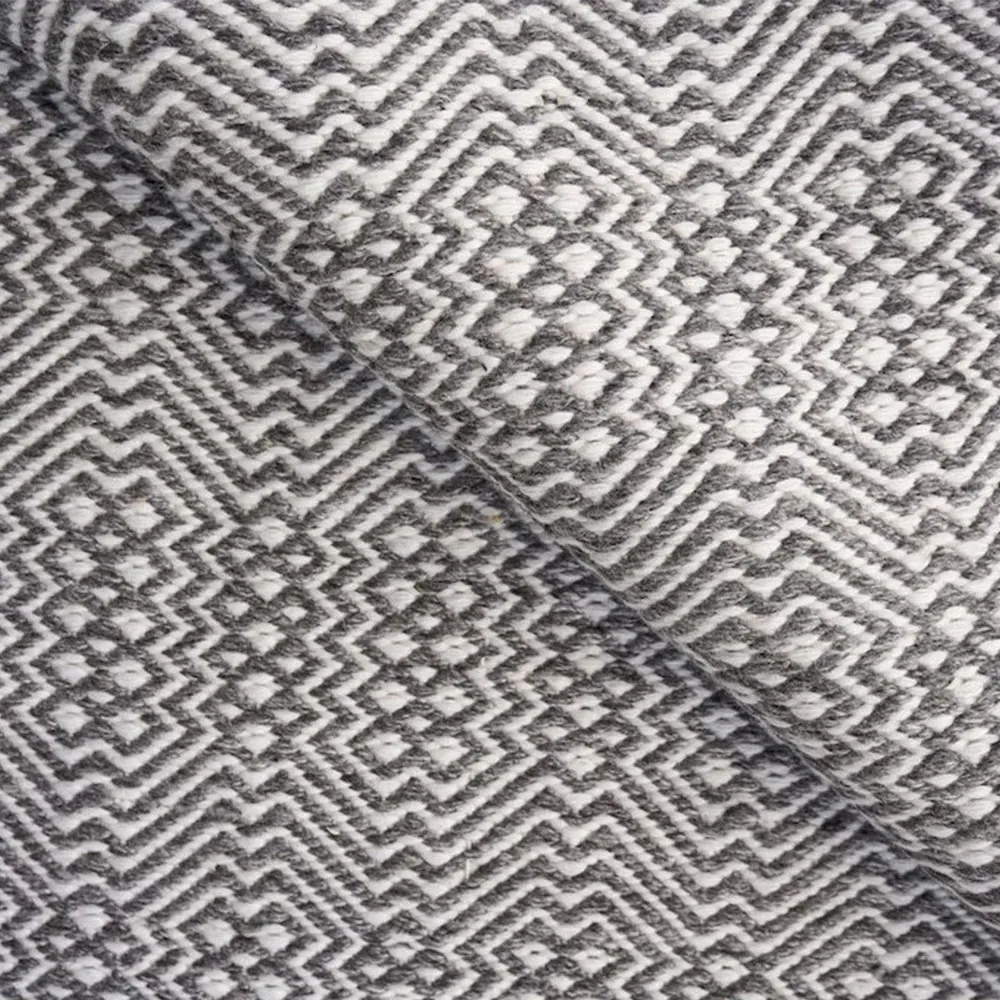 Bennett Diamond Patterned Indoor Outdoor Rug - Grey, PET