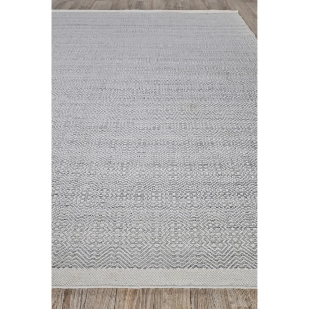 Bennett Diamond Patterned Indoor Outdoor Rug - Silver, PET