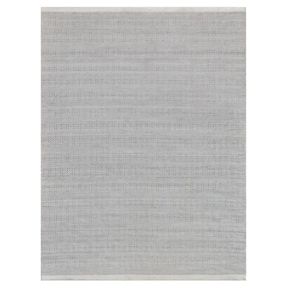 Bennett Diamond Patterned Indoor Outdoor Rug - Silver, PET