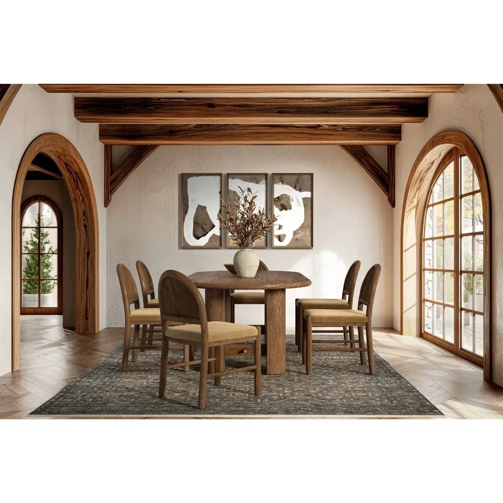 Bennett Dining Chair Set of 2 - Brown, Dark Oak