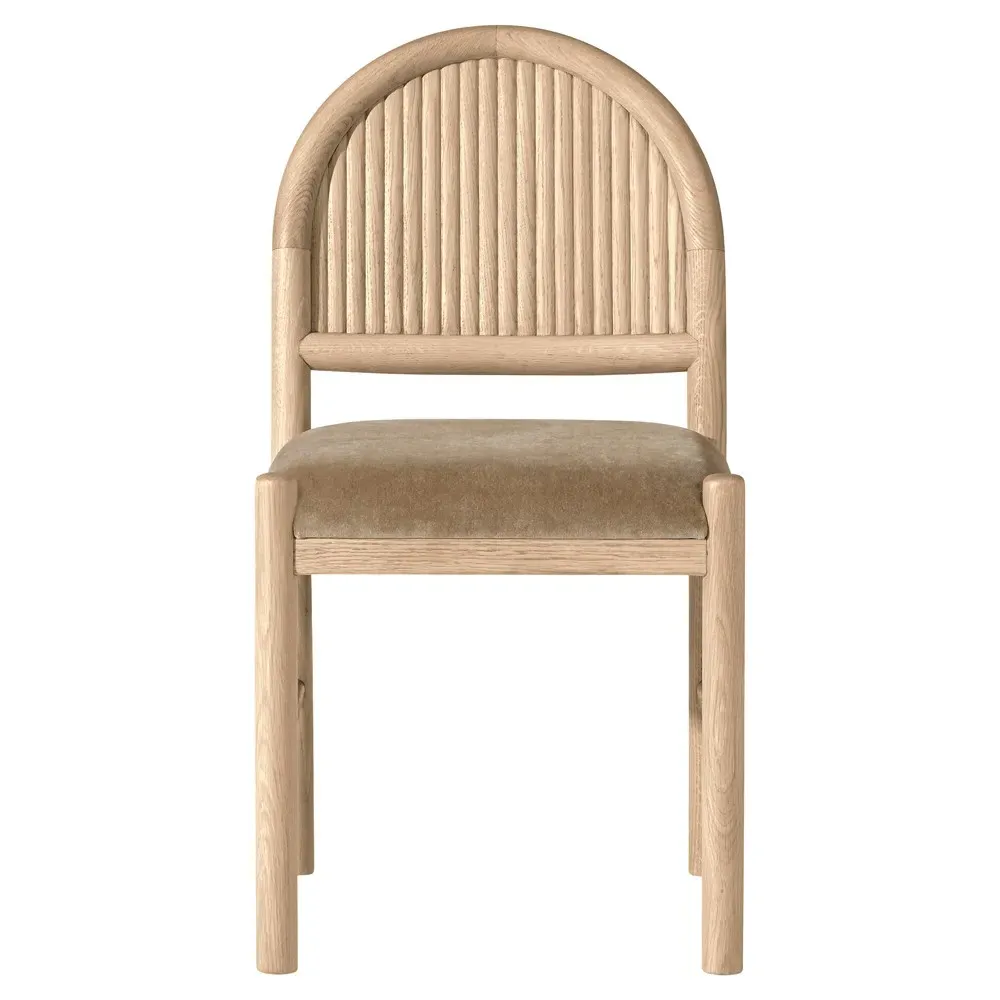 Bennett Dining Chair Set of 2 - Brown, Light Oak