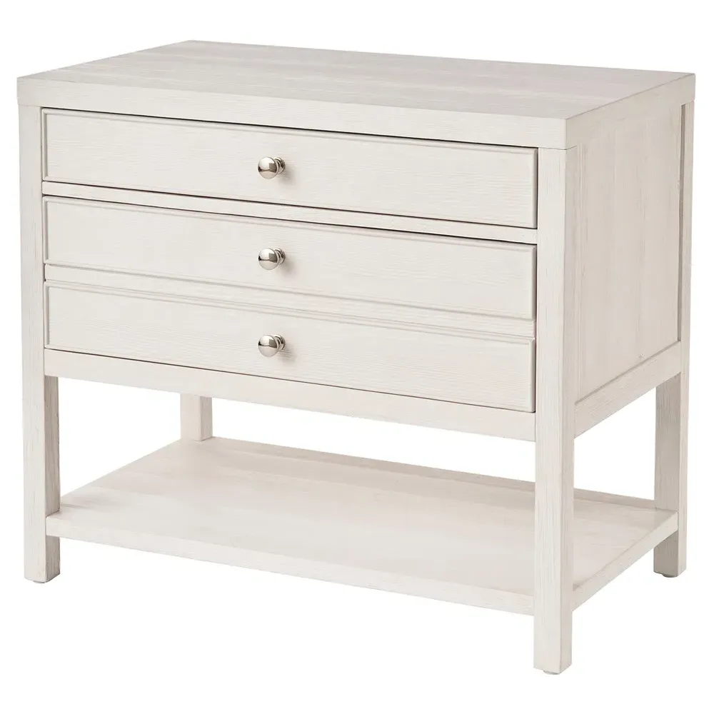 Bennett Nightstand - White, Oak