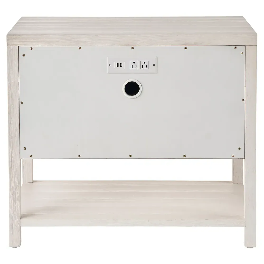 Bennett Nightstand - White, Oak