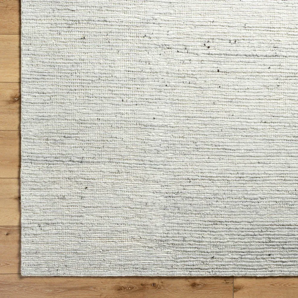 Benny 9x12 Wool Marled Rug - Grey, Wool