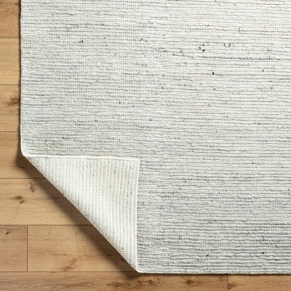 Benny 9x12 Wool Marled Rug - Grey, Wool
