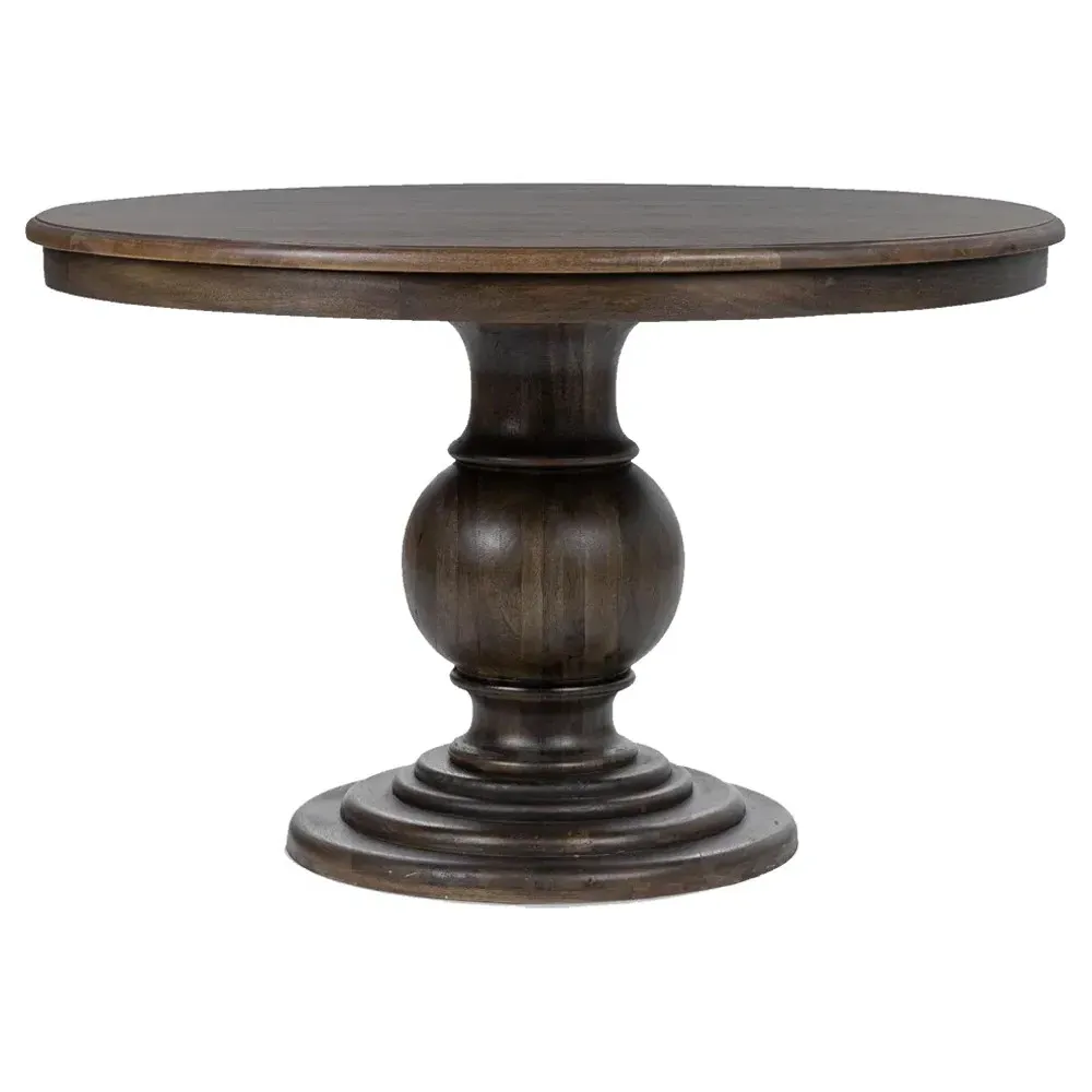 Berlin Round Dining Table - Brown, Mango Wood image