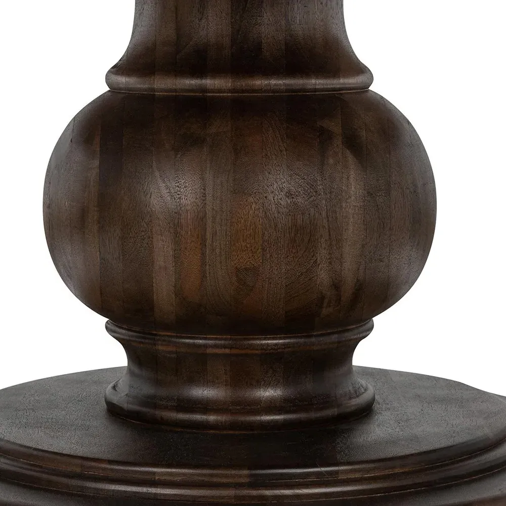 Berlin Round Dining Table - Brown, Mango Wood