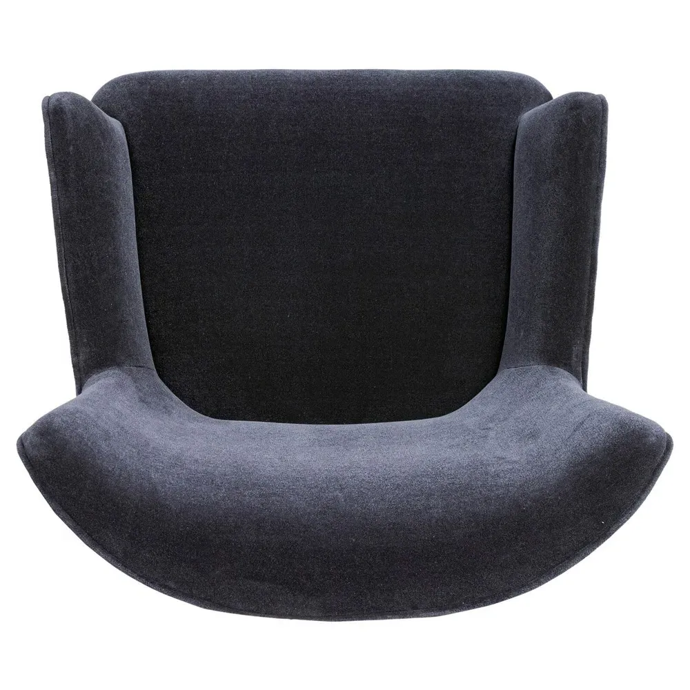 Bernard Desk Chair - Navy Blue, Oak