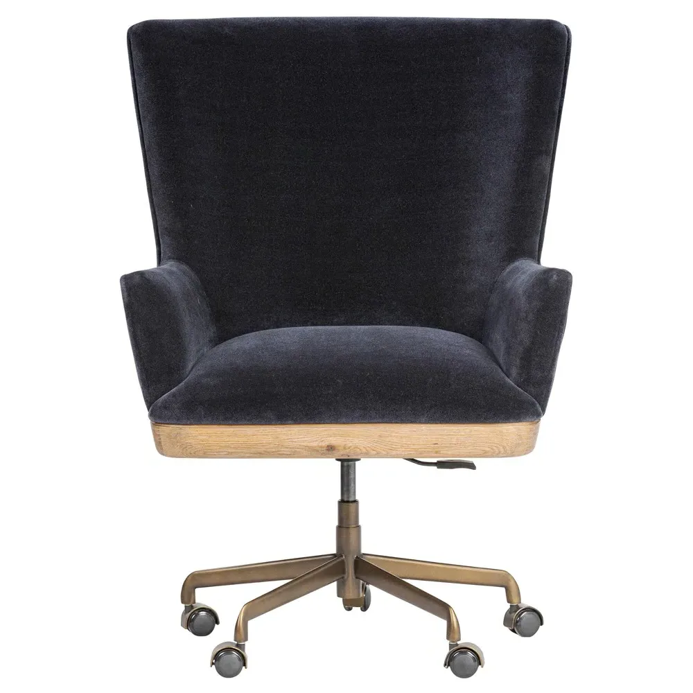 Bernard Desk Chair - Navy Blue, Oak image