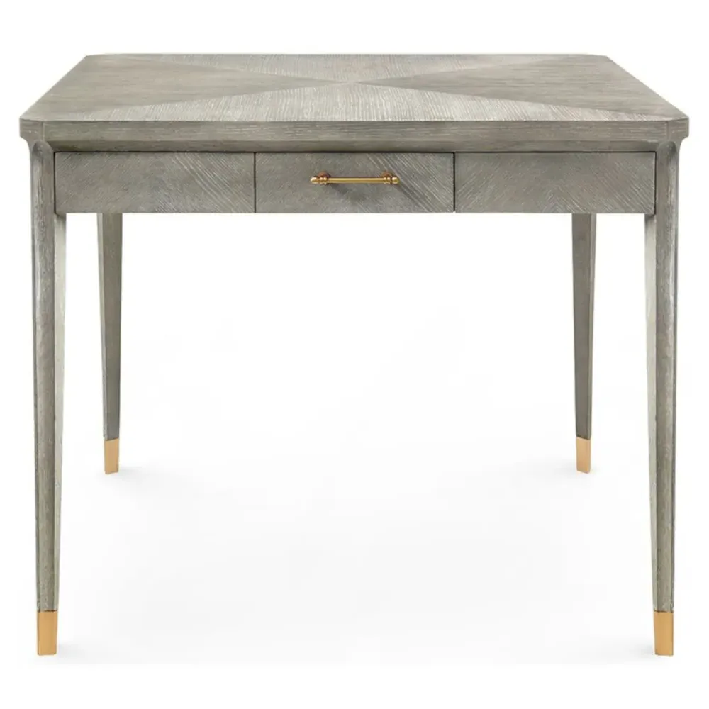 Bertram Game Table with Storage - Grey, Oak image