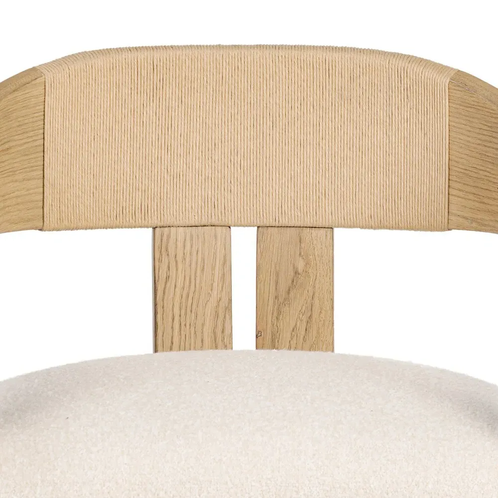 Bertrand Desk Chair - Cream, Oak