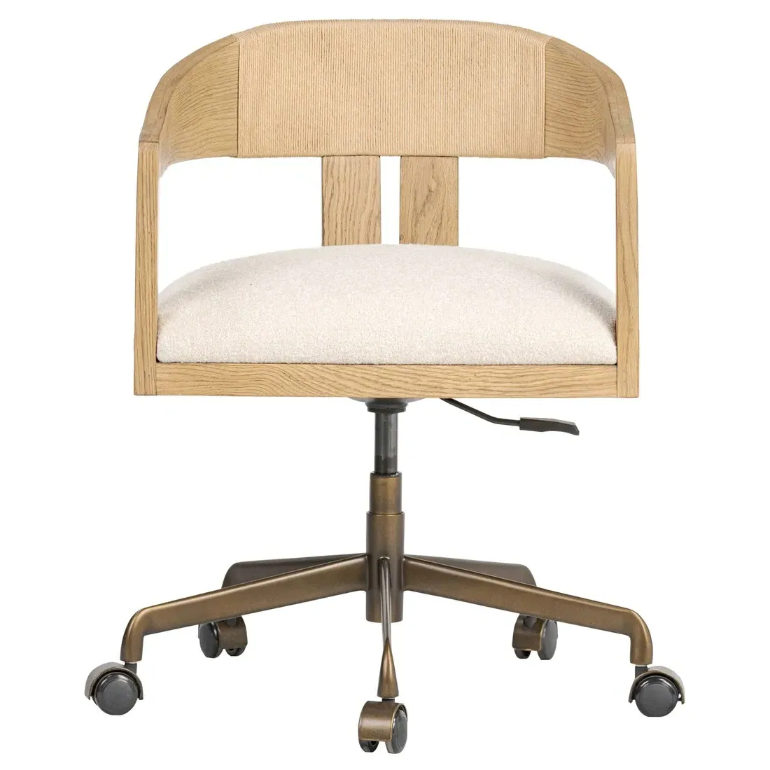 Bertrand Desk Chair - Cream, Oak image