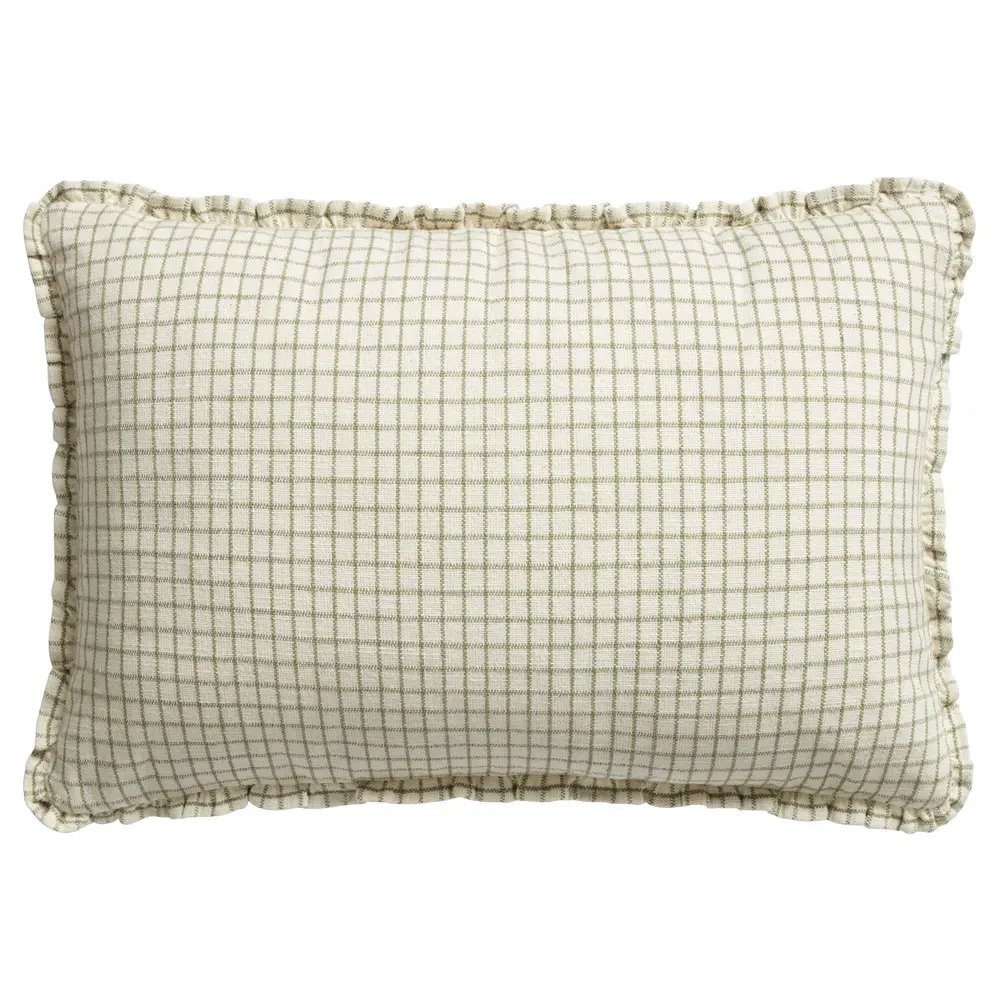 Beryn Lumbar Decorative Pillow - Cream, Cotton image