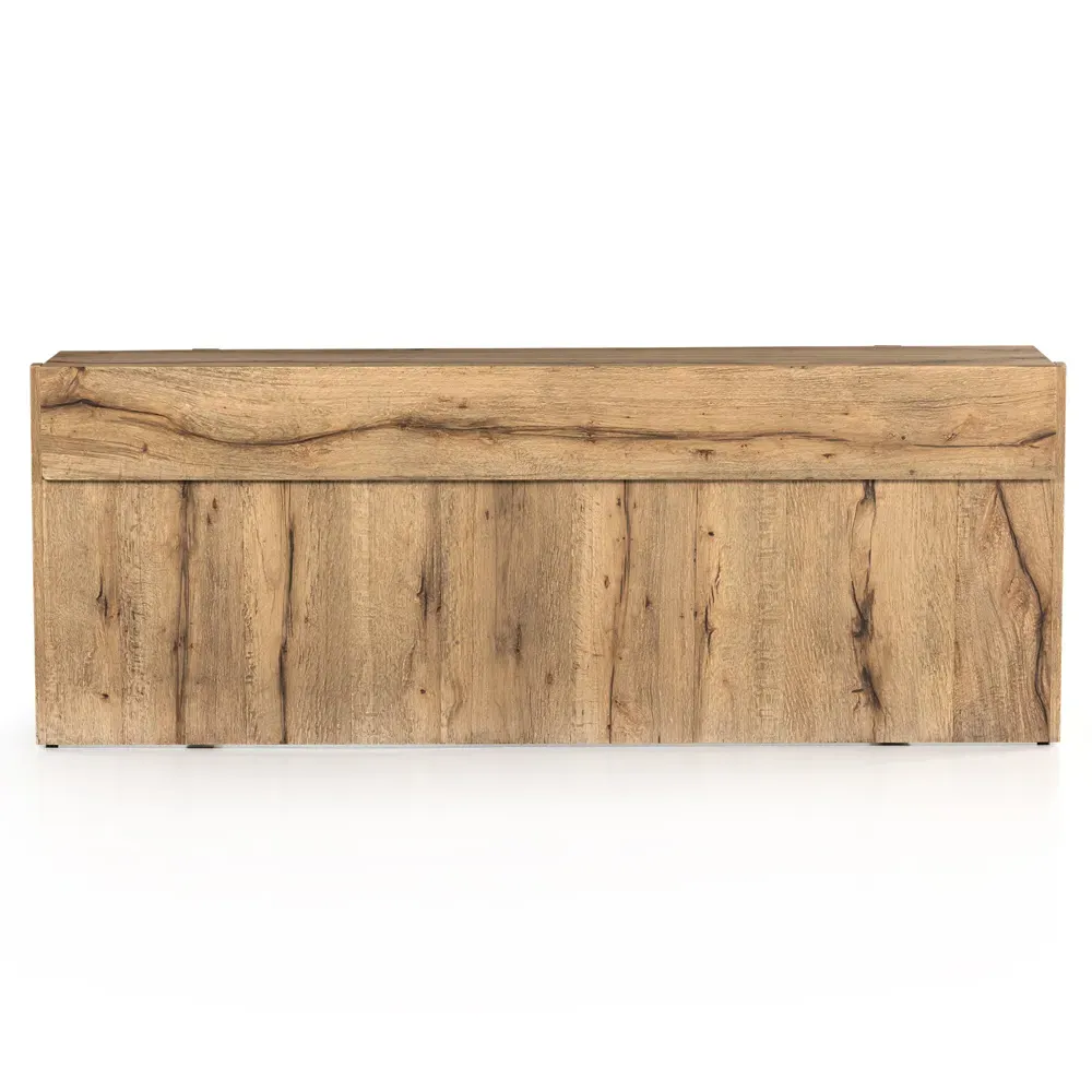 Beth Rectangular Console Table - Brown, Oak