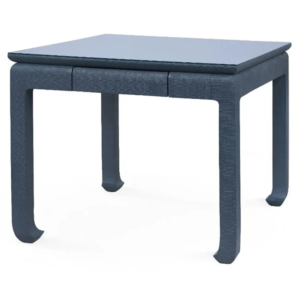 Bethany Square Game Table - Storm Blue, Linen