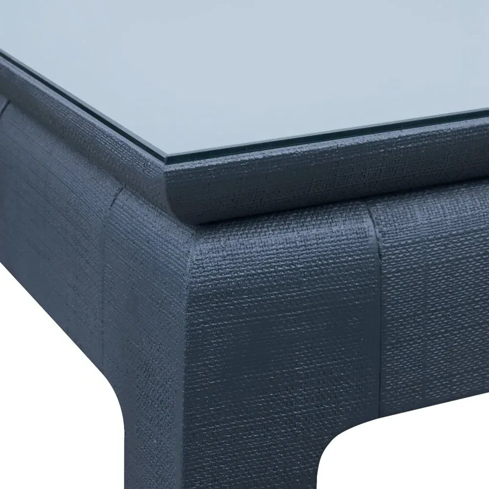 Bethany Square Game Table - Storm Blue, Linen