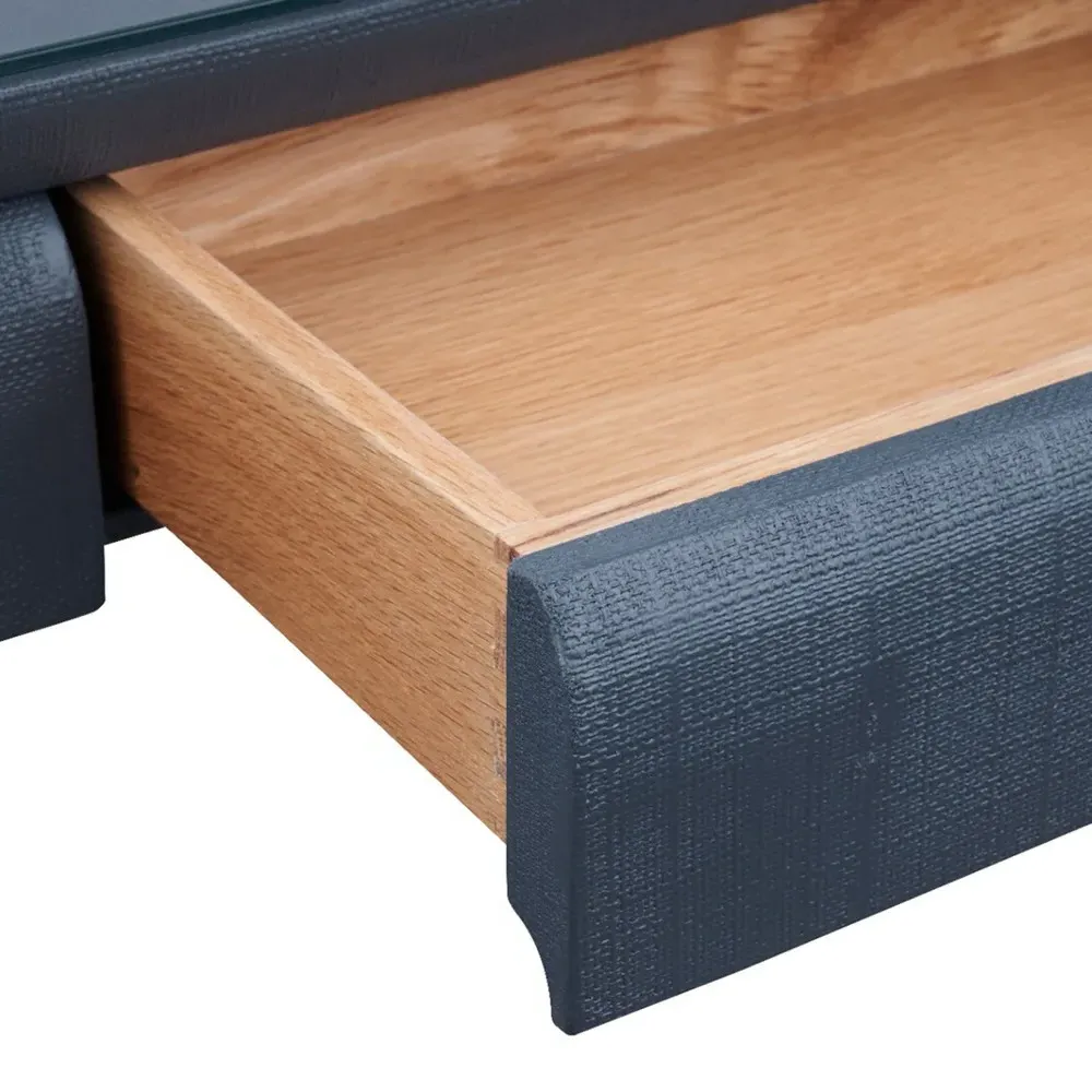 Bethany Square Game Table - Storm Blue, Linen