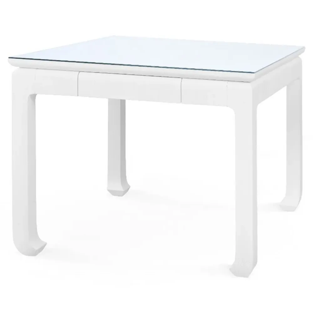 Bethany Square Game Table - Vanilla, Linen