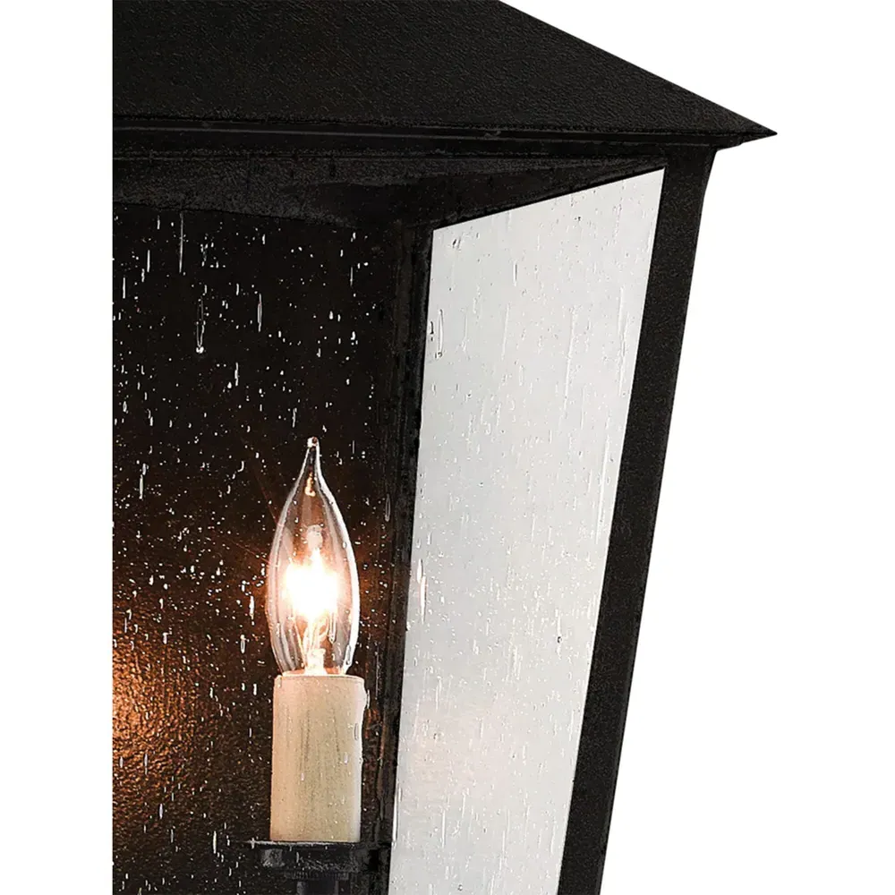 Bethara Medium Outdoor Wall Sconce - Black, Iron