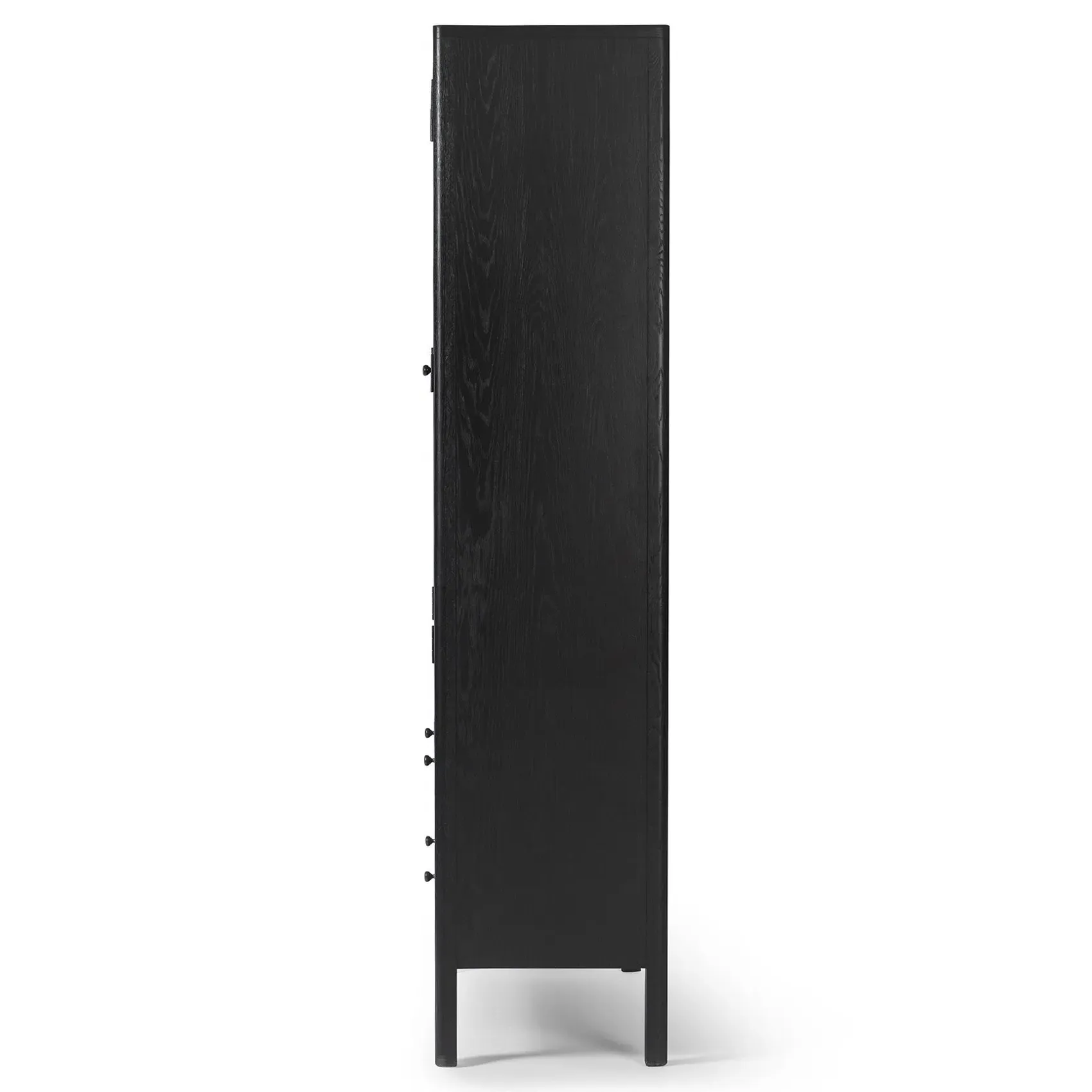 Betsy Display Case with Drawer - Black, Oak