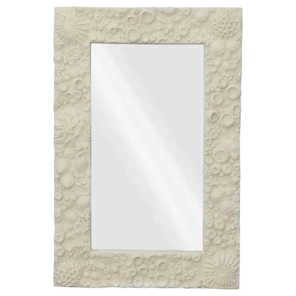 Betsy Small Wall Mounted Mirror - Off White, Resin image