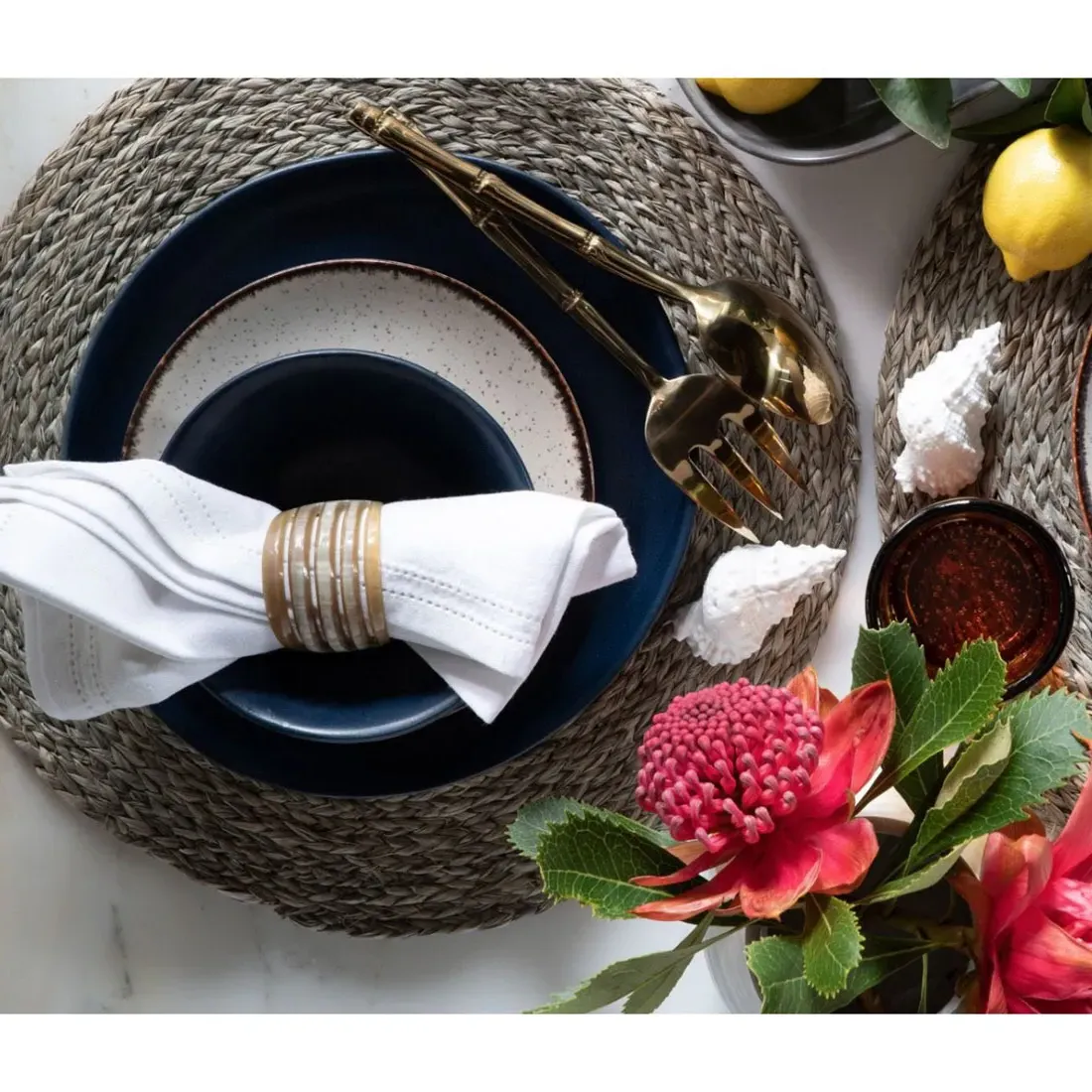 Betty Cotton Napkin Set of 4 - White