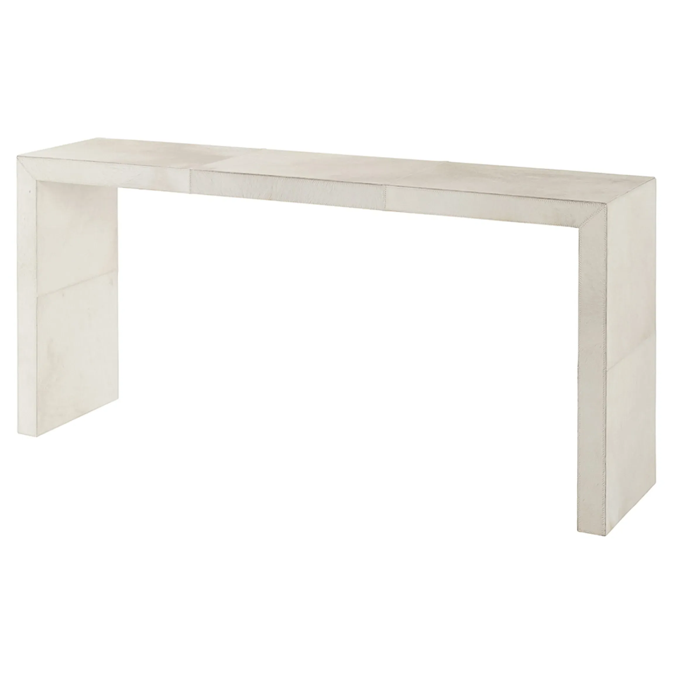Biance Console Table - White, Hide