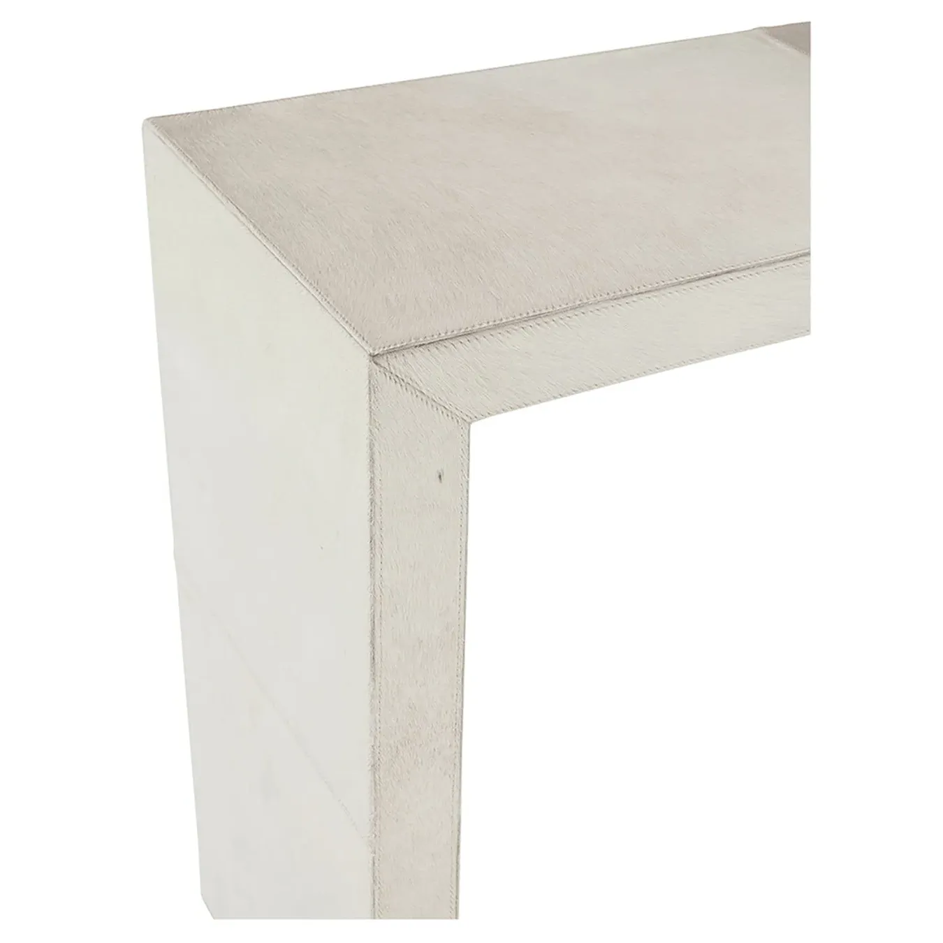 Biance Console Table - White, Hide