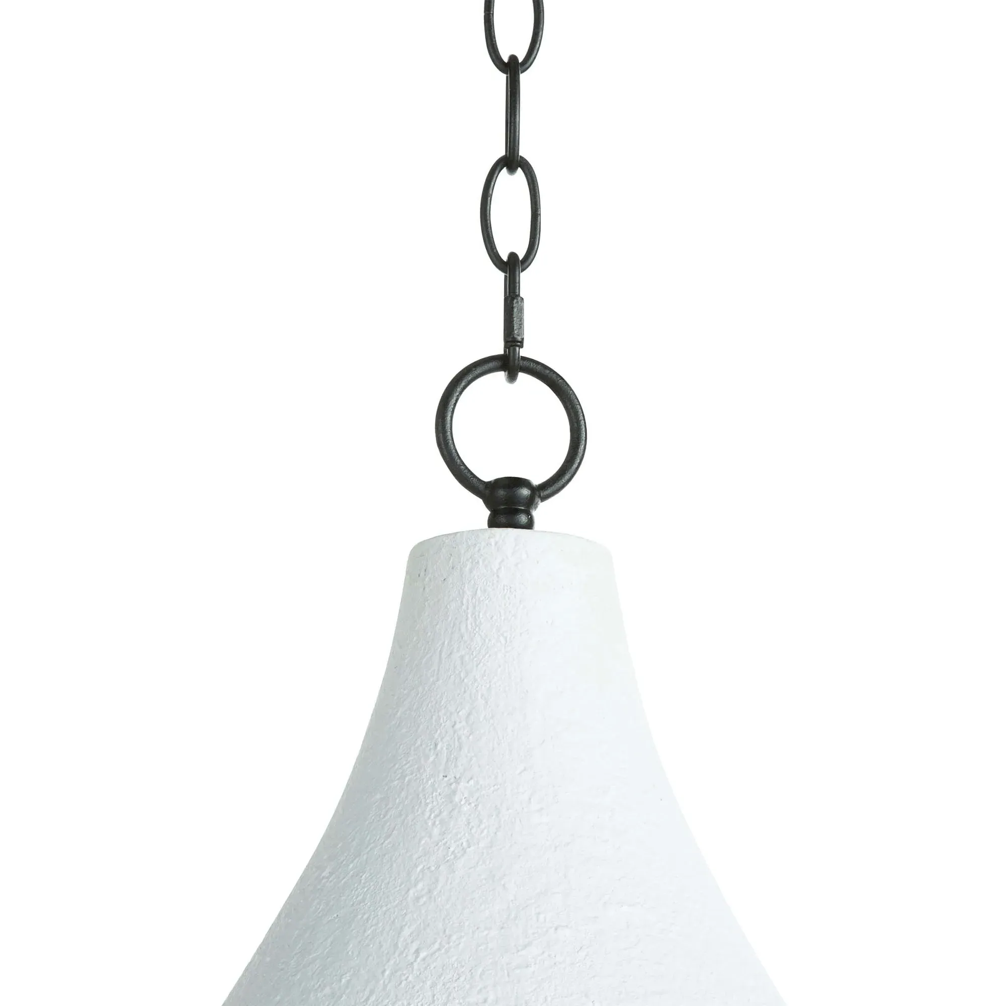 Billie French Concrete Shade Pendant - White