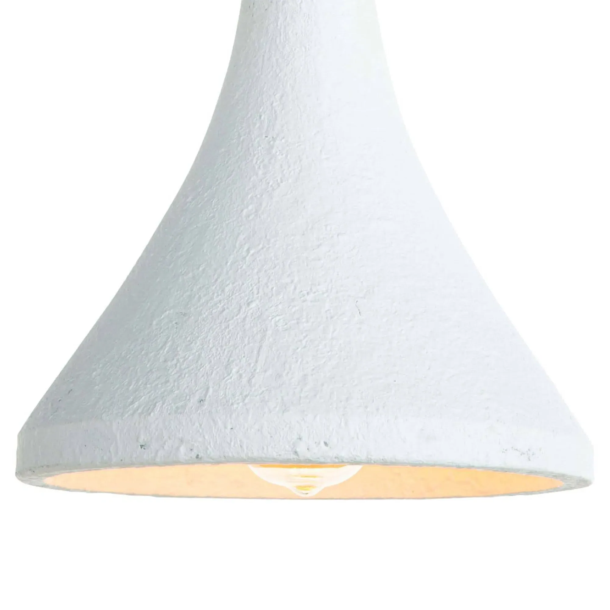 Billie French Concrete Shade Pendant - White